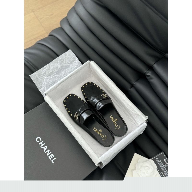 Ch*el leather shoes